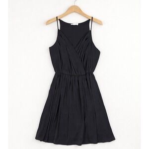 Lush Black Mini Dress Womens Small Lined Party Little Black Dress Chic Cocktail